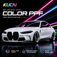 KUCAI Film de protection TPU blanc en gros 1,52*15m de haute qualité pour carrosserie automobile, film TPU PPF changeant de couleur