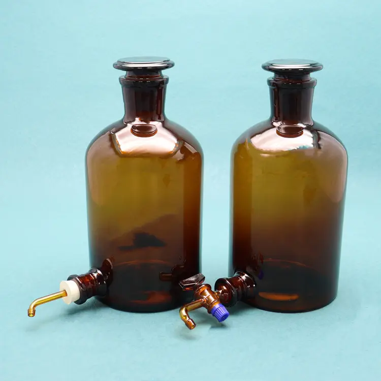 2500ml bis 20000ml Hochwertiges Chemielabor Boro 3.3 Amber Glass Aspira tor Bottle
