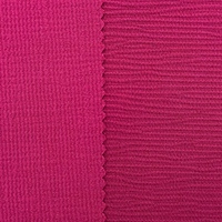 Tissu pour pantalon de fille en polyester teint respirant tissé jacquard double couche 75D+150D SPH avec bande ondulée élastique quadridirectionnelle
