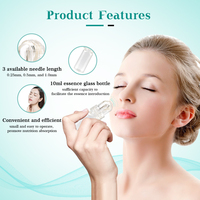 Rouleau Derma Hydra à 64 aiguilles pour usage domestique, tampon Derma Microneedling 0.25mm 0.50mm 1.0mm