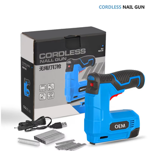 AKX Tool American Warehouse Sales direttamente Cordless <span class=keywords><strong>Tacker</strong></span> pistola elettrica a fiocco portatile durevole al litio chiodatrice - Product Image 5