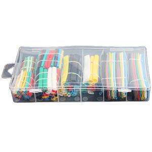 Kit de Tubo Termocontraíble de 385 Piezas, Tubo Termocontraíble Flexible de Pared Delgada 2:1, Tubo Termocontraíble de Siete Colores para Cable de Datos - Product Image 1