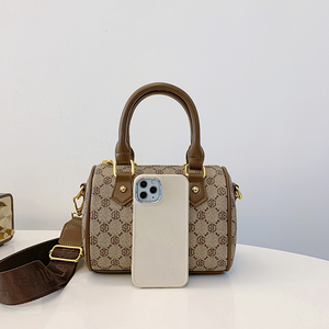 Bolso de Mano de Material PU con Patrón Geométrico de Alta Calidad. Bolso de Mano Boston de Diseñador de Marca Adecuado para uso diario.617 - Product Image 3