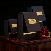 Scatola di Lusso Personalizzata per Profumo, Realizzata a Mano, in Cartone Rigido Verde e Nero, Confezione per Flacone di Profumo da 50ml