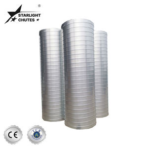 STARLIGHT CHUTES Conduit en spirale en acier inoxydable poli miroir brossé Dimensions personnalisables <span class=keywords><strong>pour</strong></span> l'industrie/moderne - Product Image 1