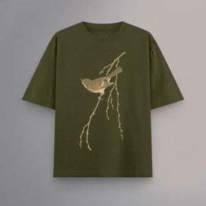 เสื้อยืดผู้ชาย Ode to a Nightingale ผ้าฝ้าย 100% แขนสั้น ทรงปกติ พิมพ์ลายดิจิตอลด้านหน้า เป็นมิตรกับสิ่งแวดล้อม เสื้อผ้าลำลอง - Product Image 1