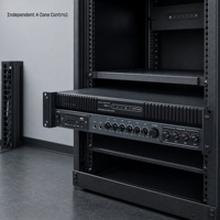 Amplificateur de puissance pour sonorisation 4 zones 70V 100V à montage en rack, 120W à 650W, entrées USB MP3 et double microphone
