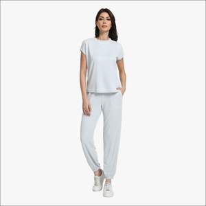 White Loungewear <b>Women</b> Custom Bamboo Breathable Outdoor Fit Comfortable <b>Women</b> Clothing Sleepwear <b>Pajamas</b> Bulk - Product Image 1