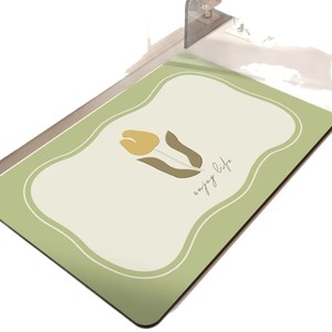 Tapis de bain en terre de diatomée Yongjin 38x58cm 48x78cm 58x88cm, motif floral, antidérapant, séchage rapide, pour la maison et la salle de bain - Product Image 5