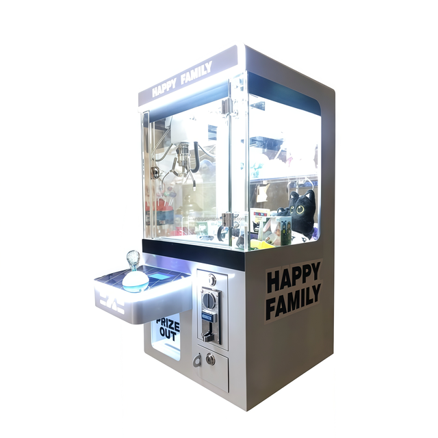 Mini Crane Claw Game Machine Arcade Game Machine for Plush Toys & Keychains with Multiple Coin Acceptor