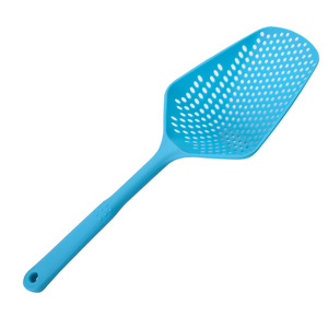 Ice Scoop Mesh Strainer Large Plastic Draining Spoon For Noodles One Piece Long Handle Bpa Free Hand Wash Only - Product Image 4