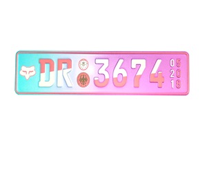 Placa <span class=keywords><strong>de</strong></span> matrícula decorativa <span class=keywords><strong>de</strong></span> tamaño europeo, placa <span class=keywords><strong>de</strong></span> matrícula <span class=keywords><strong>de</strong></span> estilo europeo personalizada - Product Image 5