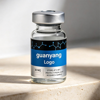 Étiquettes personnalisées premium en vinyle résistant à la chaleur, texture argentée, estampage à chaud or/argent, logo imprimable pour flacons de peptides 3ml/5ml/10ml