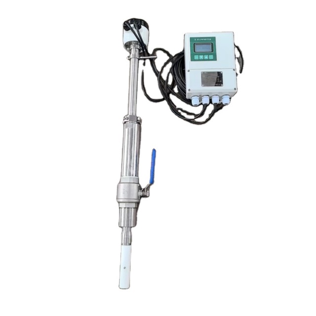 METERINS Hot Sale High Quality OEM Chemical Liquid Water Magnetic Flow Meter Plug-in Insertion Split Type Electromagnetic