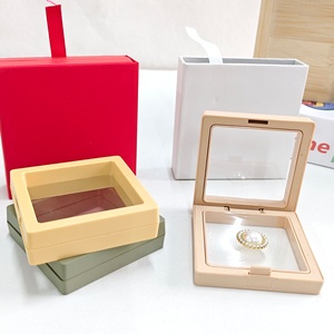 Biểu Tượng Tùy Chỉnh Các Tông Trượt Tay Áo Giấy Lưu Trữ Đồ Trang Sức Ngăn Kéo Hộp Rõ Ràng Pe Phim Nổi Hiển Thị Quà Tặng Cho Đồng Hồ - Product Image 5