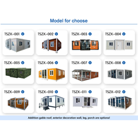 Maison préfabriquée extensible en conteneur de 40 pieds ou 20 pieds, 2 à 5 chambres, en acier pliable, à vendre