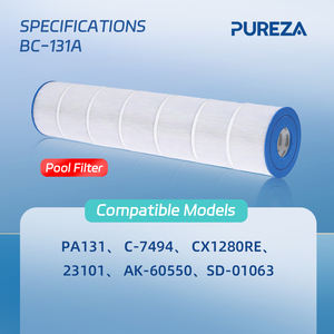 Cartucho de Filtro para <span class=keywords><strong>Piscina</strong></span> PUREZA BC-131A Reemplaza a Pleatco PA131-PAK4 <span class=keywords><strong>Hayward</strong></span> CX1280XR Unicel C-7494 FC-6435 131 Pulgadas Cuadradas Pies - Product Image 2