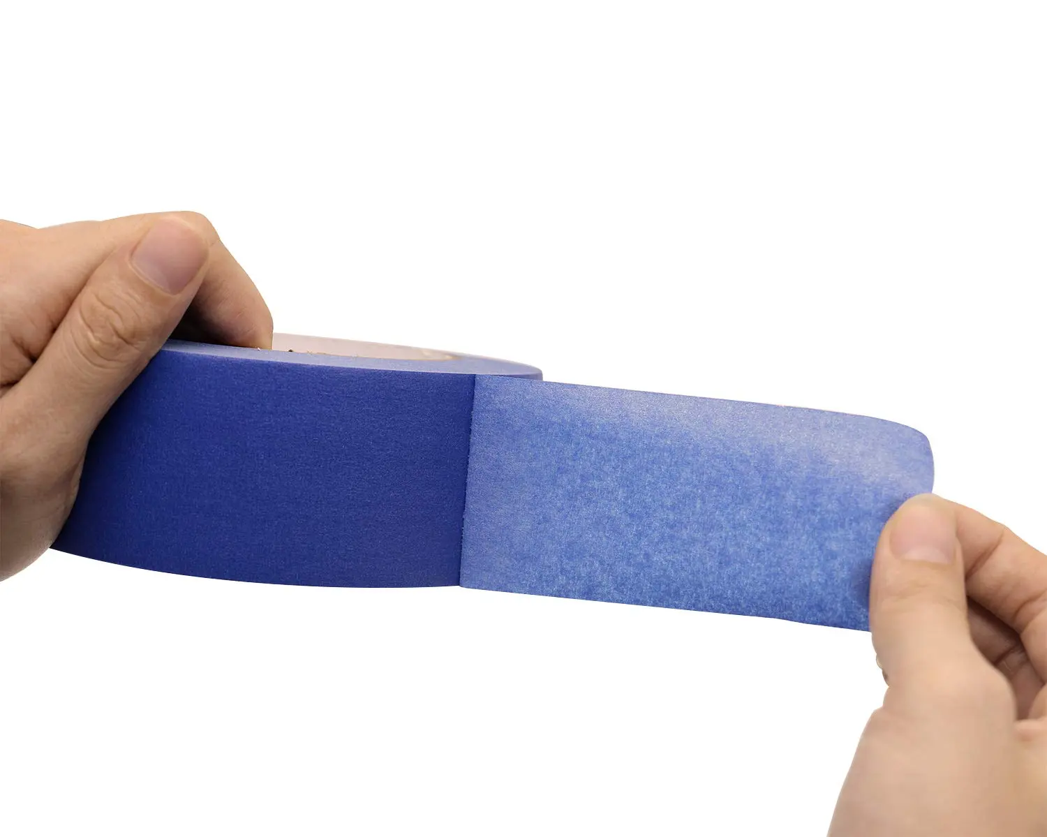 Напечатанная на заказ синяя малярная лента из крепированной бумаги