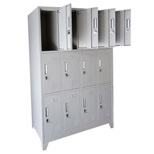 Armario Metálico de Acero de 3 Niveles y 12 Puertas para Piscina, Vestidor, Muebles de Almacenamiento, Taller - Product Image 4