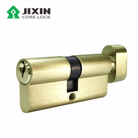 China Venta al por mayor Personalización 60 70 80mm Cilindro de cerradura de puerta abierta doble con llaves sin llave y elegante