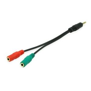 Câble répartiteur - câble audio jack 3,5 mm avec 1 connecteur mâle et 2 femelles pour partager le son des appareils. idéal pour - Product Image 1