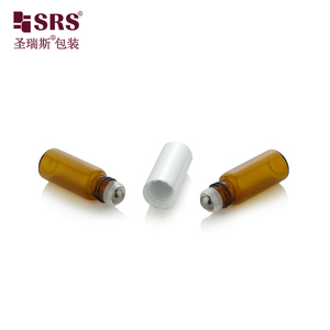 Nouveau design à extrémité ronde Double tube Roll On bouteille <span class=keywords><strong>de</strong></span> <span class=keywords><strong>parfum</strong></span> 3ml + 3ml bouteille à rouleau d'huile essentielle bouteille en verre personnalisée - Product Image 4