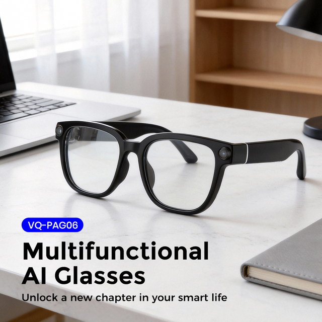Miccell Wholesale Real-Time AI Translation Smart AI Glasses 1300W HD Camera FPV Recording Music Player Phone Call for Outdoors