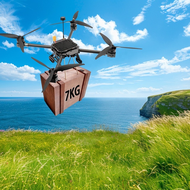 High Performance 14 Inch FPV Quadcopter with Load 7KG High Capacity UAV for Aerial Survey Long Range Remote Control Drone