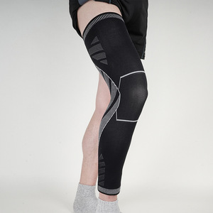 Mangas de rodillera de punto de nailon para baloncesto, fútbol, correr, compresión de pierna completa para dolor articular y artritis - Product Image 6