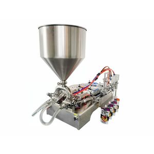 Machine de remplissage semi-automatique à double tête à piston BANMO MS-TSA-03 avec grande trémie en acier inoxydable 304 - Product Image 4