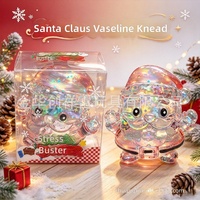 Jouet anti-stress souple en TPR à paillettes, haute transparence, à l'aspect Vaseline, transfrontalier, pour Noël, cadeau et ornement de Noël