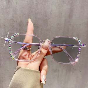 Gafas de Sol Fotocromáticas Cuadradas con Montura de Diamantes que Cambian de Color, Anti Luz Azul, de Lujo y Moda 2025 para Mujer - Product Image 2