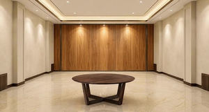 Mesa de Centro Redonda de Madera para Sala de Estar, Mesa de Té Moderna de Madera, Muebles para el Hogar y la Oficina - Product Image 6