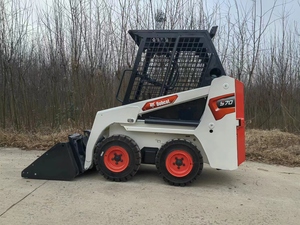 Chargeuse compacte sur pneus S70 d'occasion, faible consommation de carburant, mini-chargeuse, moteur, roulement pour la construction - Product Image 3