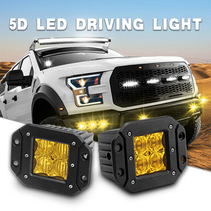 Valesun - Nueva Luz de Conducción LED de 16 W, Lente 5D, 5, 7 y 9 Pulgadas, Luz de Conducción Blanca y Amarilla, Haz Combinado de Punto e Inundación, Luz de Reversa para ATV y SUV - Product Image 3