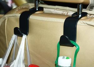 Paquete de 4 accesorios para coche, gancho para asiento trasero de vehículo, organizador trasero para asiento de coche, gancho para reposacabezas para coche - Product Image 5