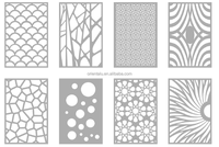 Panel potong Laser aluminium harga pabrik grosir dekorasi Interior Panel dinding potong Laser sesuai pesanan