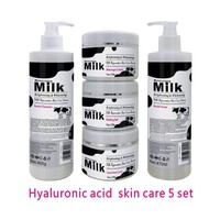 Ensemble de soins de la peau au curcuma et à la rose, best-seller des salons de beauté - Kit de soins de la peau massant hydratant et raffermissant en cinq étapes