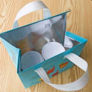 Bolsa Térmica Grande Personalizada con Logotipo para Restaurante, Tipo Conveniente, de Tela No Tejida, Reutilizable, para Llevar Comida y Hielo - Product Image 5