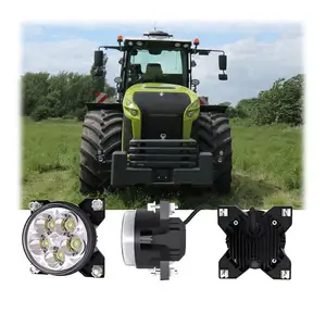 Lámpara de tractor LED de 6000K y 90mm para Fen-dt Massey Flood Beam 50 Watt LED Bonnet & Cab Insert Work Light