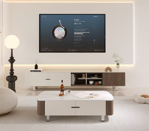 Modern Minimalist Wood TV Stand Media <b>Console</b> Cabinet Storage Entertainment Unit for Living Room - Product Image 3