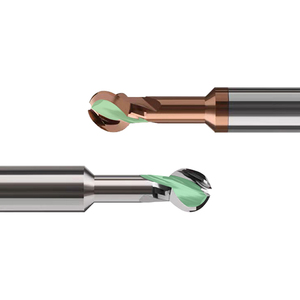 Coated tungsten steel lollipop milling cutter <strong>for</strong> Aluminum 3 flute ball <strong>end</strong> <strong>mill</strong> - Product Image 2
