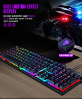 Hot Sell TF200 Mini Slim Gaming Keyboard Muis Combo's Bedraad RGB Verlicht Set voor Desktop Laptop Universeel Oplaadbaar
