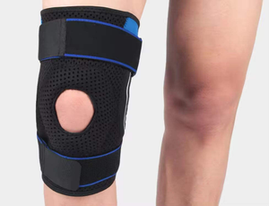 อุปกรณ์พยุงเข่าแบบมีบานพับ สวมใส่สบาย สำหรับผู้ชายและผู้หญิง ช่วยบรรเทาอาการบวมของเอ็นไขว้หน้าเอ็นข้อเข่า อาการบาดเจ็บของเอ็นและหมอนรองกระดูกเข่า - Product Image 5