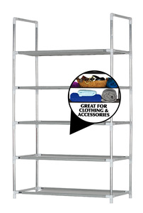 Instalación sencilla de zapateros metálicos multicapa para su uso en salas de estar y dormitorios - Product Image 3