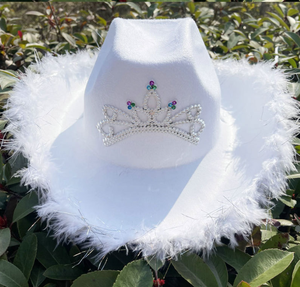 Chapeau de <span class=keywords><strong>cowboy</strong></span> en feutre de laine rose lumineux de style occidental pour adultes chapeaux de cowgirl avec couronne pour femmes cadeaux de fête de mariage pour femmes vente en gros - Product Image 4