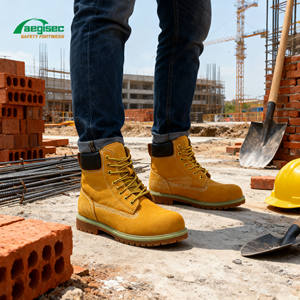 <span class=keywords><strong>Stivali</strong></span> di Sicurezza Professionali AEGISEC, Personalizzabili con <span class=keywords><strong>Lacci</strong></span>, Antiscivolo, in <span class=keywords><strong>Gomma</strong></span> e Cemento, in Pelle per l'Inverno - Product Image 1