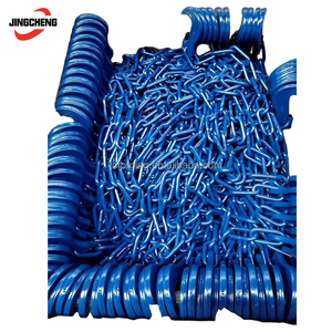 Chaîne de fixation marine à maillons longs en alliage forgé G80 avec <span class=keywords><strong>crochet</strong></span> en C, revêtement thermique, certifiée ISO, dimensions 9*57mm, 11*66mm, 13*80mm, 16*96mm - Product Image 4