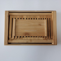 Table de maison portable pliable en bambou, guide de coupe-pain