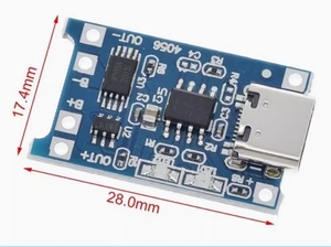 Módulo de Carga de Batería de Litio TP4056 1A, Puerto USB Tipo-C, Carga y Protección 2 en 1, Placa Cargadora de Iones de Litio TP-4056 - Product Image 6